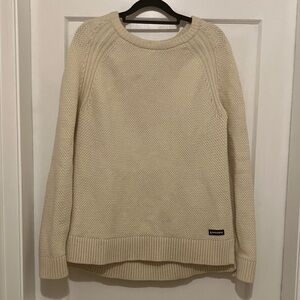 Woods Cream Crew Neck Sweater